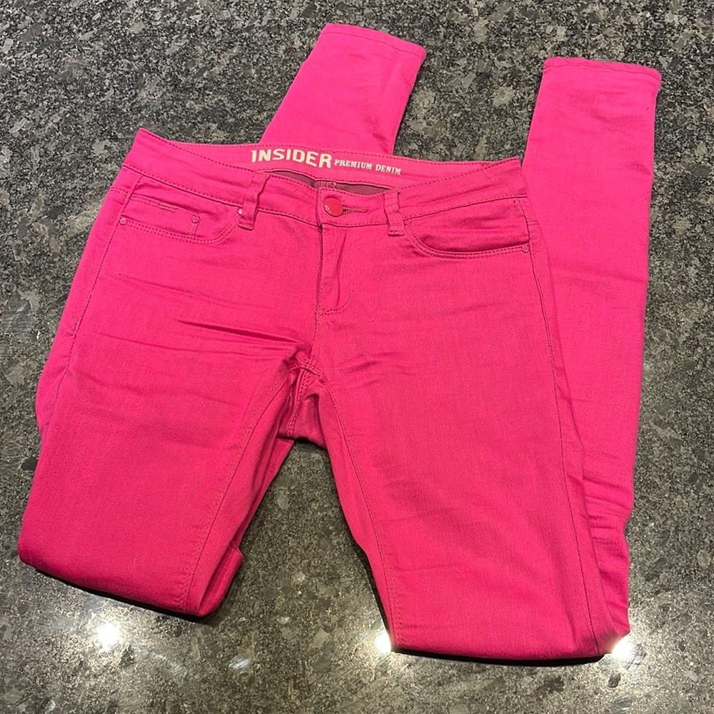 Smart set pink bubblegum skinny jeans 25